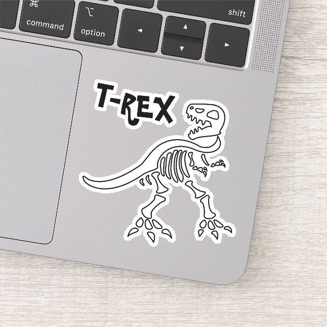 T-REX Skeleton Sticker (Detail)