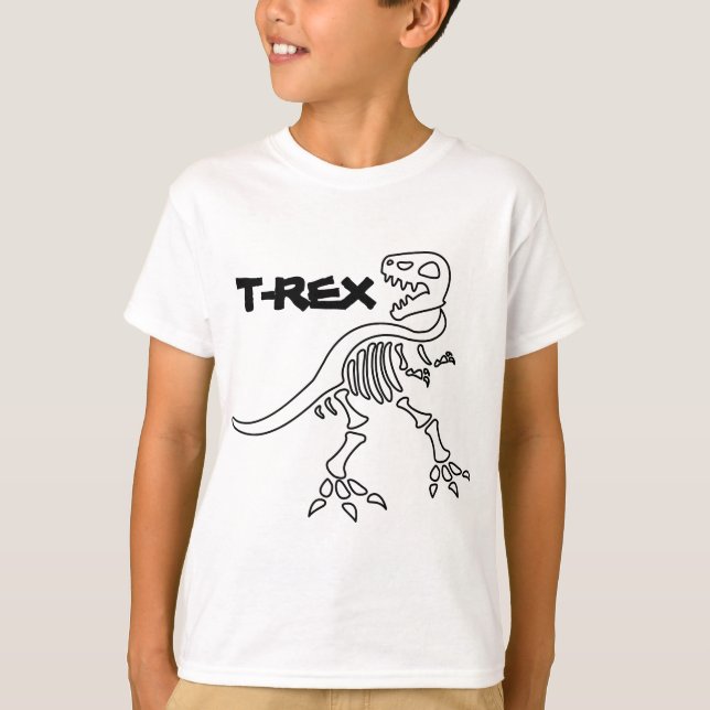 T-rex Skeleton T-Shirt (Front)