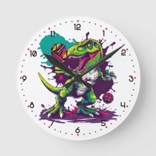 T-REX SMASH O’CLOCK Pickleball  Round Clock