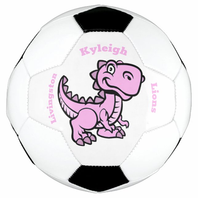 T Rex Soccer Ball - Pink (Front)