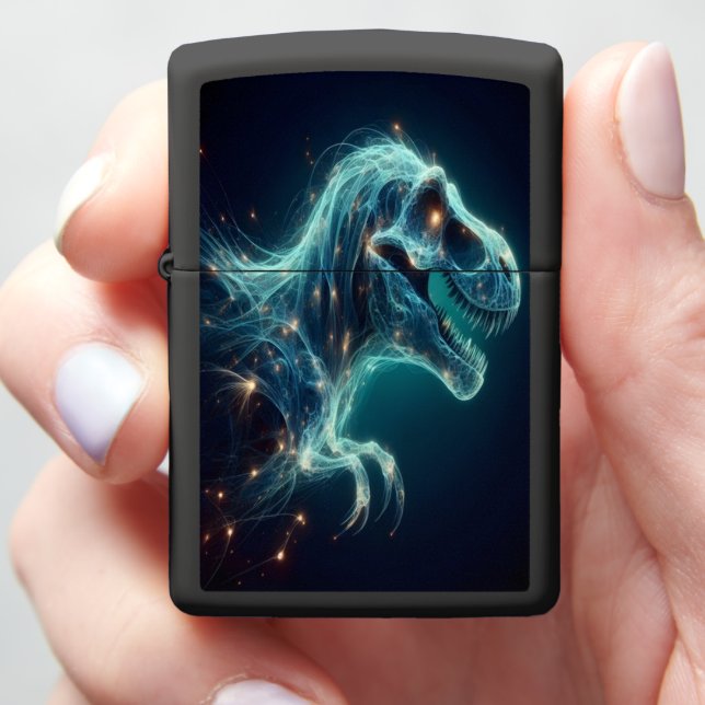 T-Rex Stardust Zippo Lighter (In Hand)