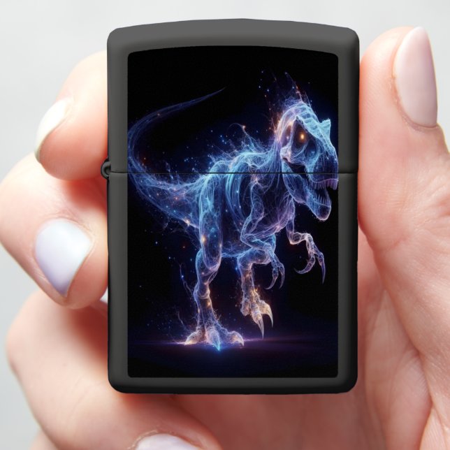 T-Rex Stardust Zippo Lighter (In Hand)