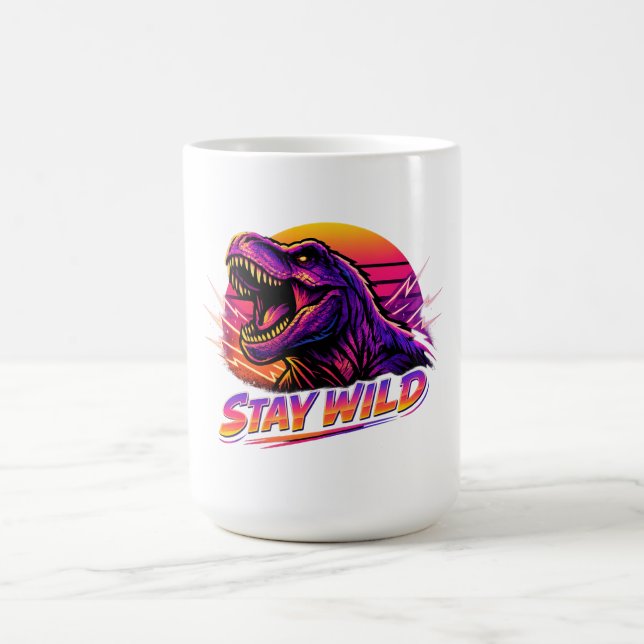 T-Rex Stay Wild Coffee Mug (Center)