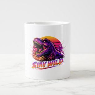 T-Rex Stay Wild Giant Coffee Mug