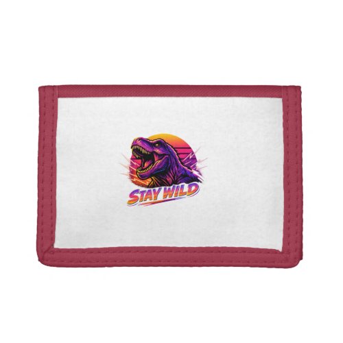 T-Rex Stay Wild Trifold Wallet