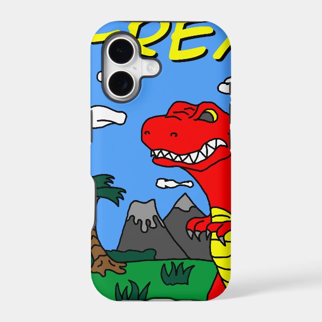 T-Rex Stuff!!! Iphone Case (Back)