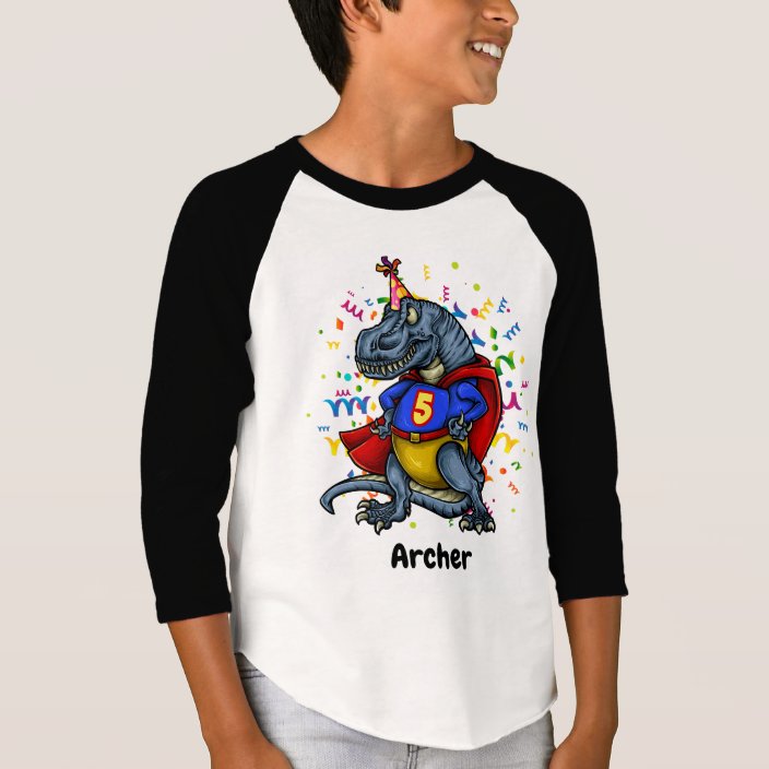 superhero 5th birthday shirt