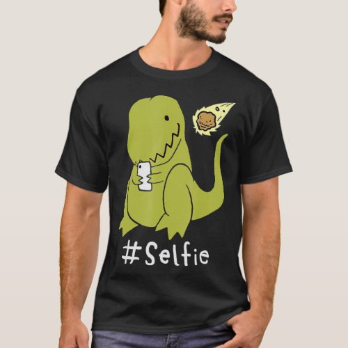 T_Rex Taking Selfie Dinosaur Dino Cool Cute T_Shirt