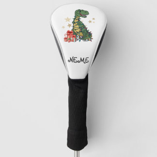 T-Rex The Halls - Funny Dinosaur Christmas Lights Golf Head Cover