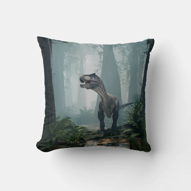T-Rex Throw Pillow (Front)