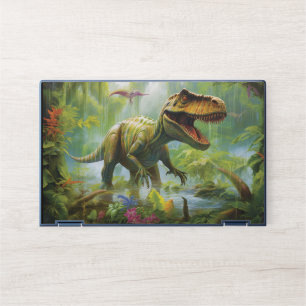 T-Rex Tropical Jungle Dinosaur HP Laptop Skin