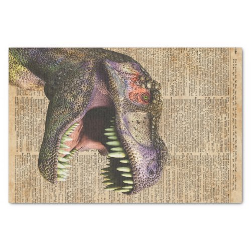 T_rextyrannosaurusdinosaur Vintage Antique Art Tissue Paper