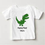 T-Rex Tyrannosaurus Rex Dinosaur Cartoon Kids Boys Baby T-Shirt