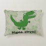 T-Rex Tyrannosaurus Rex Dinosaur Cartoon Kids Boys Decorative Pillow
