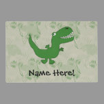 T-Rex Tyrannosaurus Rex Dinosaur Cartoon Kids Boys Placemat