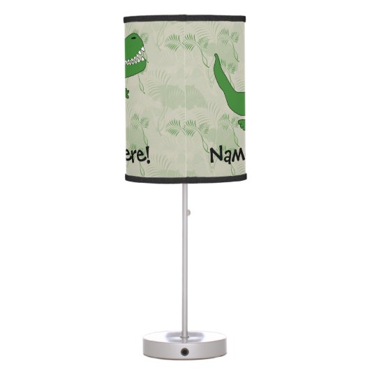 T-Rex Tyrannosaurus Rex Dinosaur Cartoon Kids Boys Table Lamp (Back)