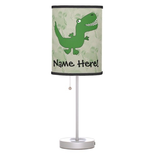 T-Rex Tyrannosaurus Rex Dinosaur Cartoon Kids Boys Table Lamp (Right)