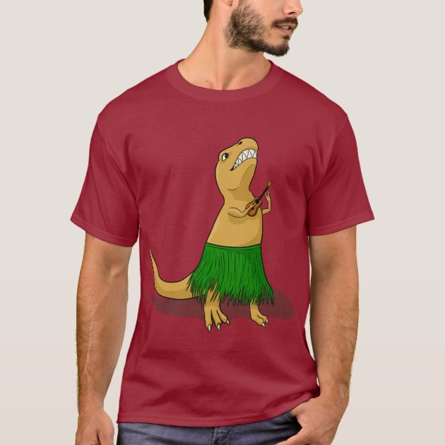 T-Rex Ukulele T-Shirt | Zazzle