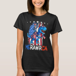 T Rex Uncle Sam 4th Of July Dino Boys Men American T-Shirt