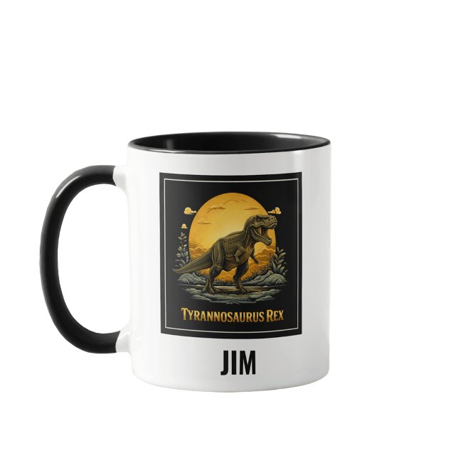 T-Rex Under the Prehistoric Moon Mug (Creator Uploaded)