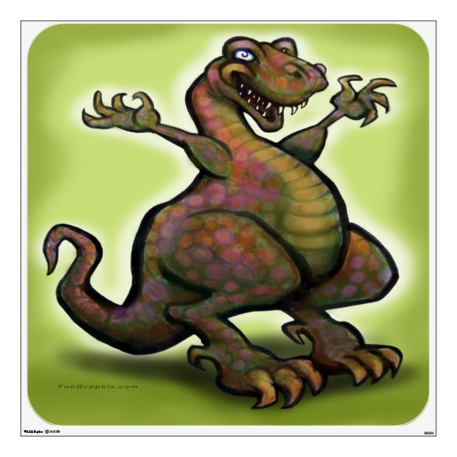 T-Rex Wall Sticker (Front)