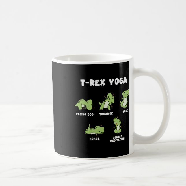 T-rex Yoga  Coffee Mug (Right)