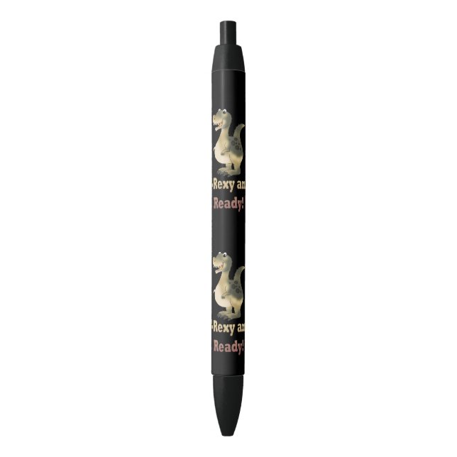 T-Rexy and Ready Dino Cartoon Pen (Front Vertical)