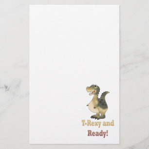T-Rexy and Ready Dino Cartoon Stationery