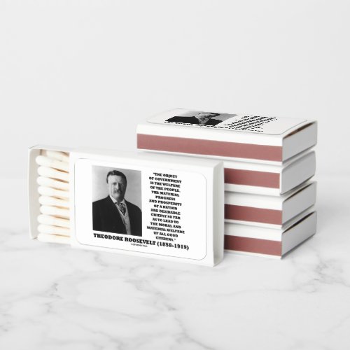 T Roosevelt Object Government Welfare Of People Matchboxes