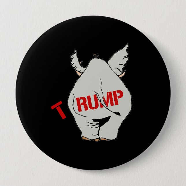 T-RUMP - Trump Elephant - Button (Front)