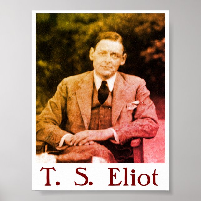 T. S. Eliot Poster (Front)