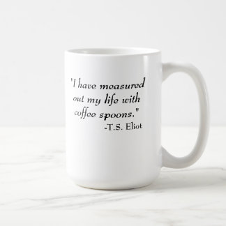 T.S. Eliot quote Coffee Mug