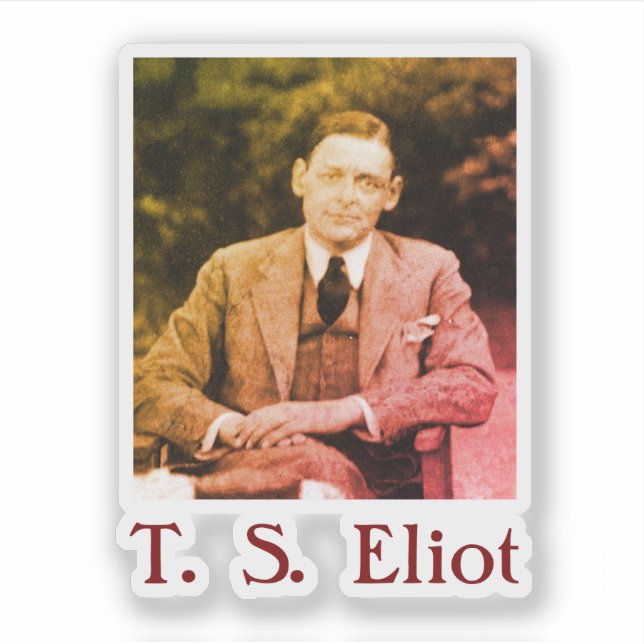 T. S. Eliot Sticker (Front)