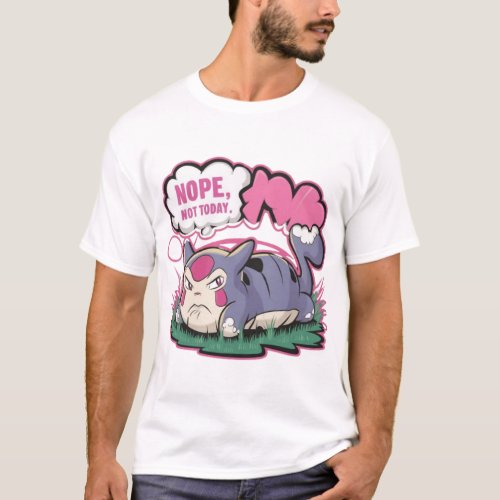 T_ShiPokmon _ Nope Not Today Snorlax T_Shirt