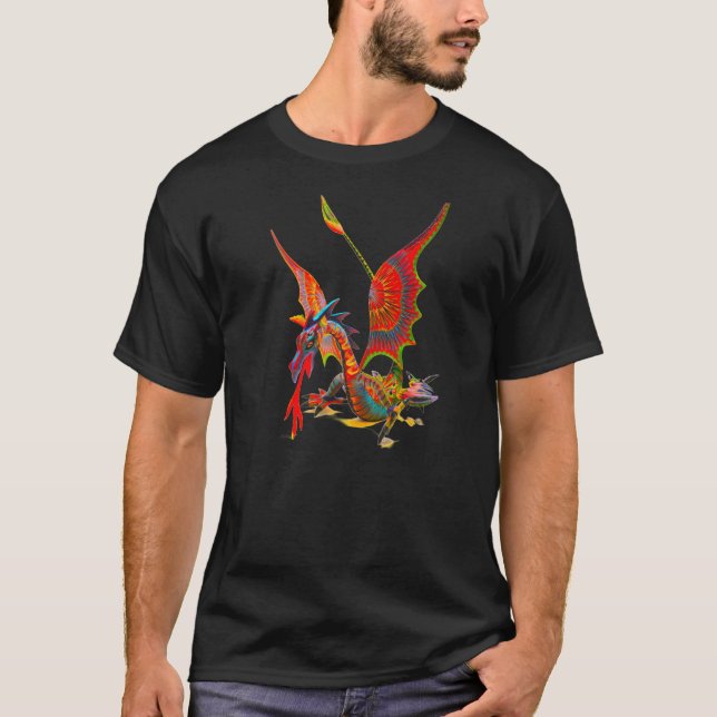 T-Shirt 009 - Red Dragon (Front)