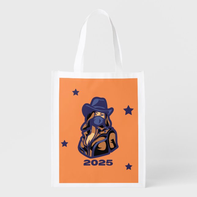 T-shirt 2025  grocery bag (Front)