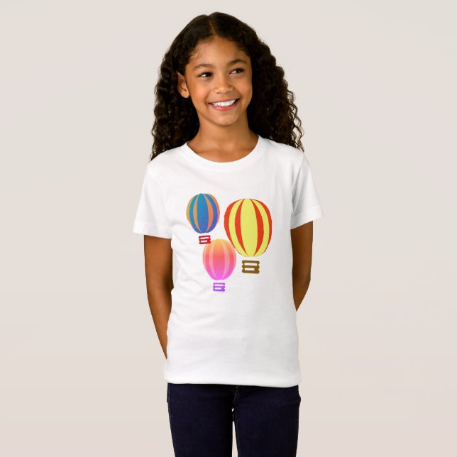 T-Shirt - 3 Hot Air Balloons (Front Full)