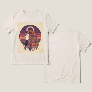 T-Shirt 70s Boho Jewel Tone Feminine Power Graphic Tri-Blend Shirt