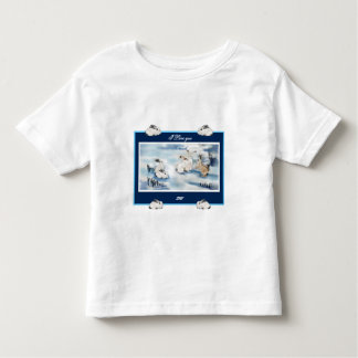 T-shirt adorable rabbits digital drawing