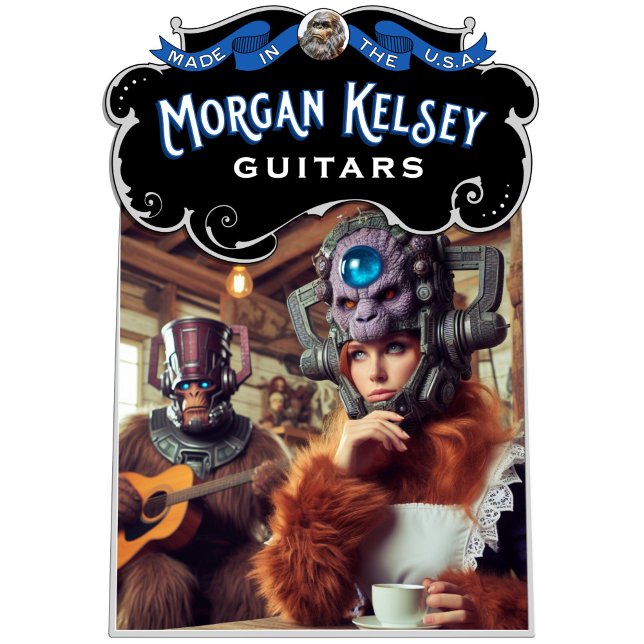 T-Shirt - alien enjoying tea and bigfoot guitarist (Creator Uploaded)