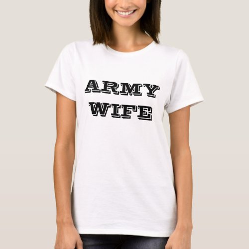 T_Shirt Army Wife