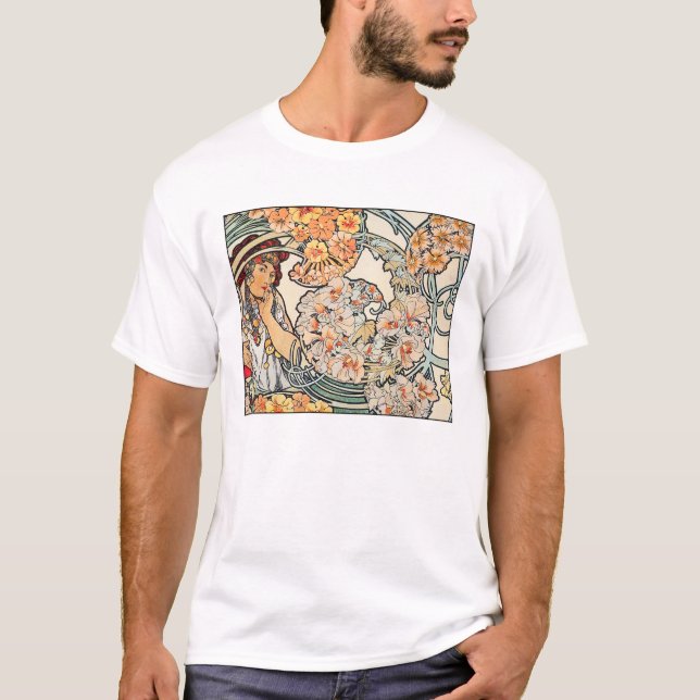 T-Shirt: Art Nouveau -- Language of Flowers T-Shirt (Front)