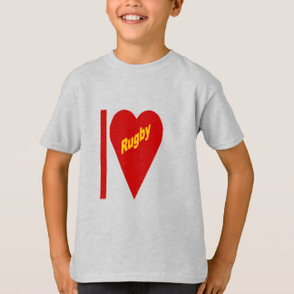 T-shirt Ashes Kids I LOVE RUGBY
