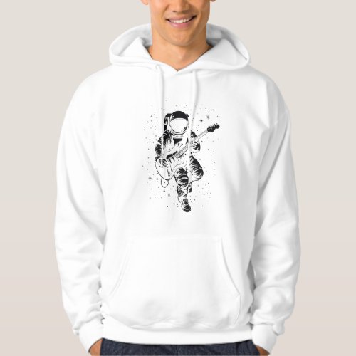 T_shirt astronaut playing an electric guitar hoodie