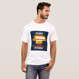 T Shirt Atomic Veteran with Mushroom Cloud