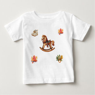 T-Shirt-Autumn Baby Shower Jersey Baby T-Shirt