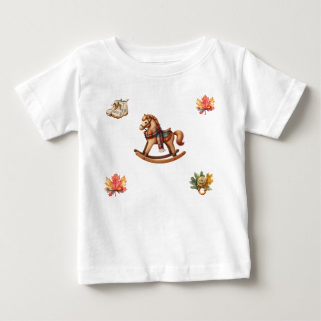 T-Shirt-Autumn Baby Shower Jersey Baby T-Shirt (Front)