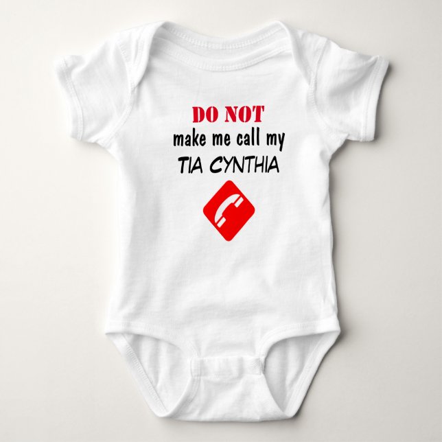 T-Shirt Baby Bodysuit (Front)