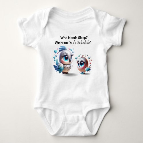 T_Shirt Baby Bodysuit Daddys Little Night Owl Baby Bodysuit