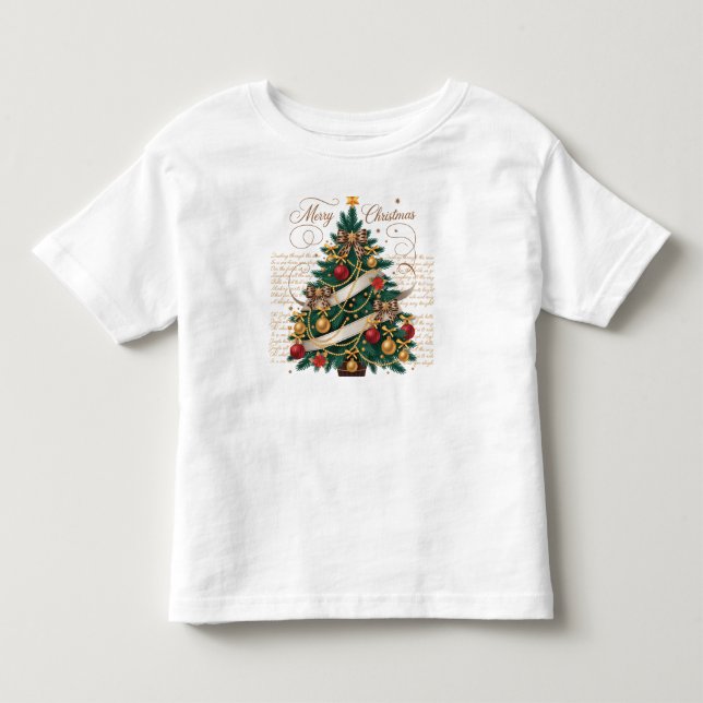 T-Shirt-Baby Merry Christmas Toddler T-shirt (Front)